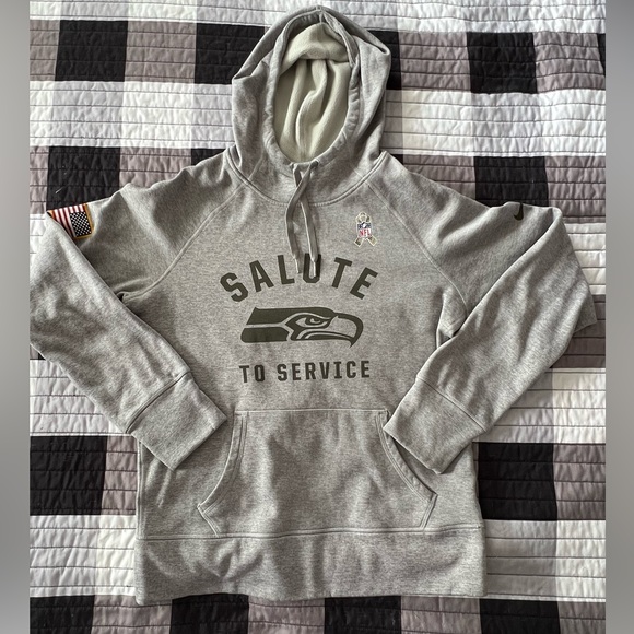 Nike Tops - Nike Salute to Service hoodie Seattle Seahawks women’s size M